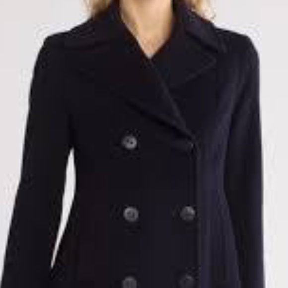 Fleurette Studio Classic Wool Blend Peacoat - Picture 13 of 15